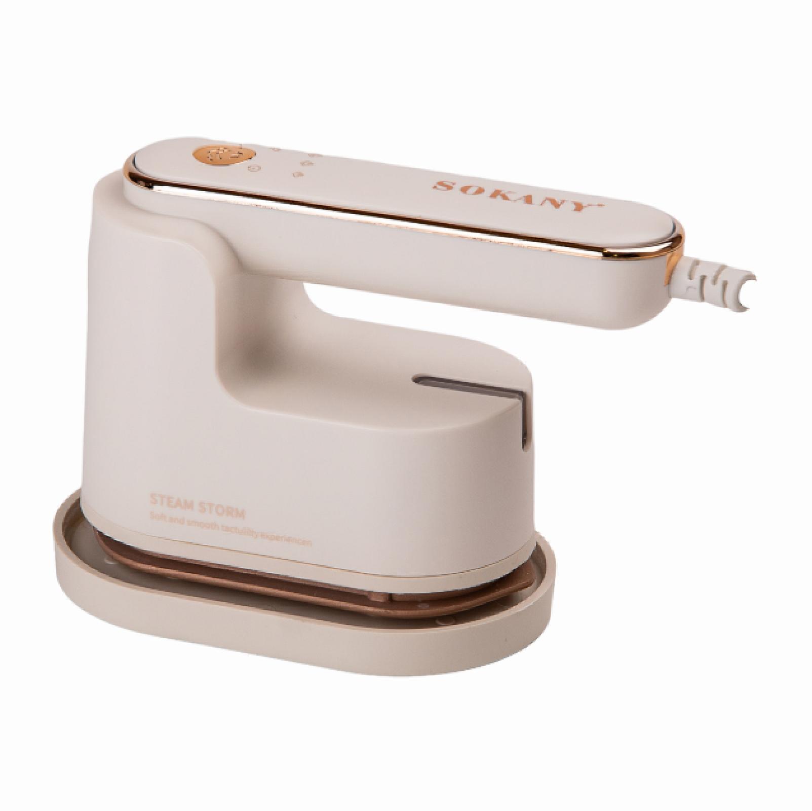 Дорожня праска Sokany SK-3069W з функцією відпарювання для сухого та вологого прасування, білий