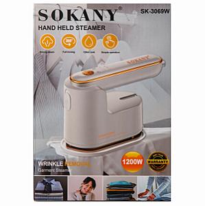 Дорожня праска Sokany SK-3069W з функцією відпарювання для сухого та вологого прасування, білий