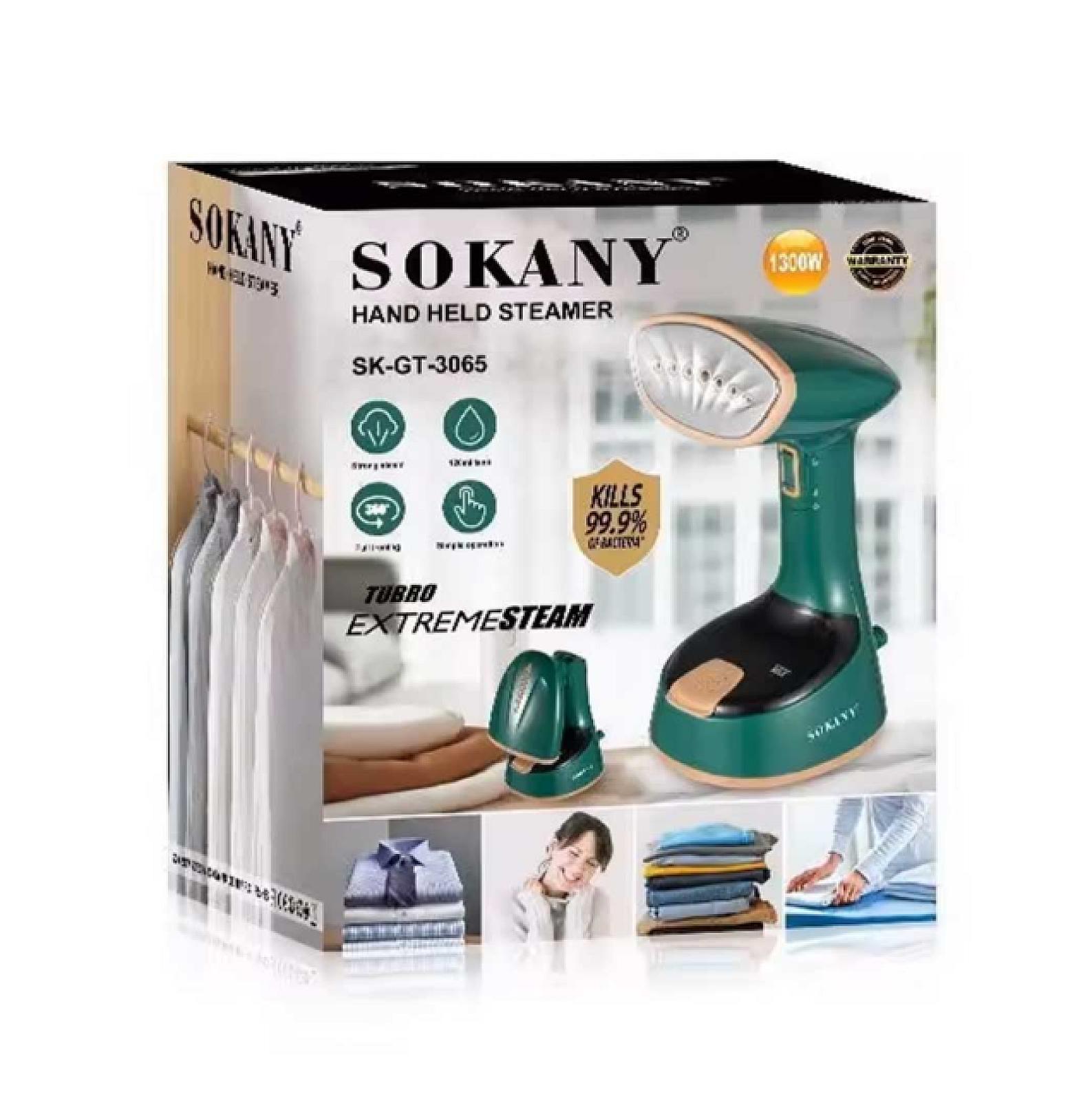 Ручний відпарювач SOKANY SK-GT-3065 складаний, зелений