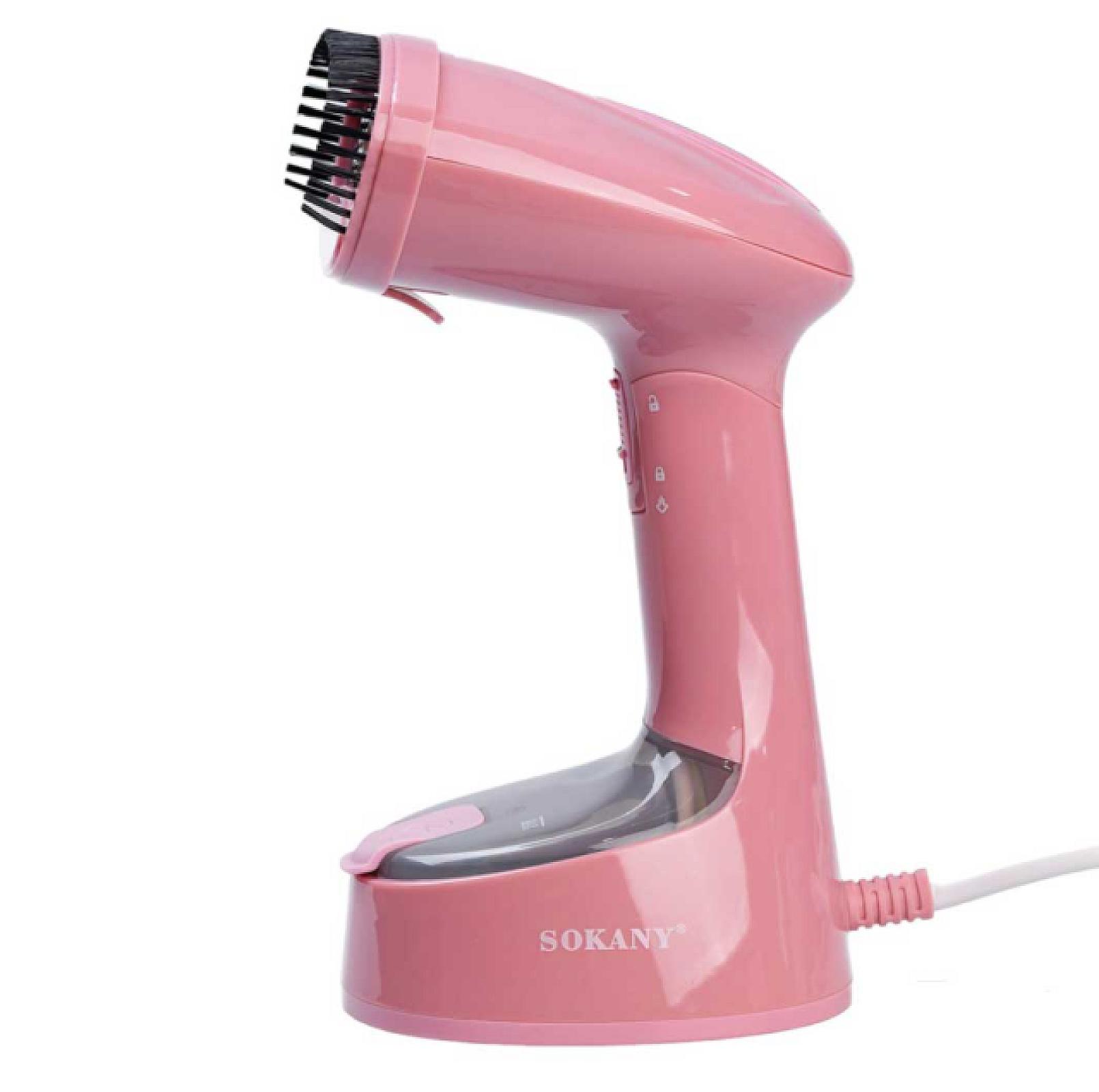 Ручний відпарювач SOKANY SK-GT-3065 складаний, рожевий