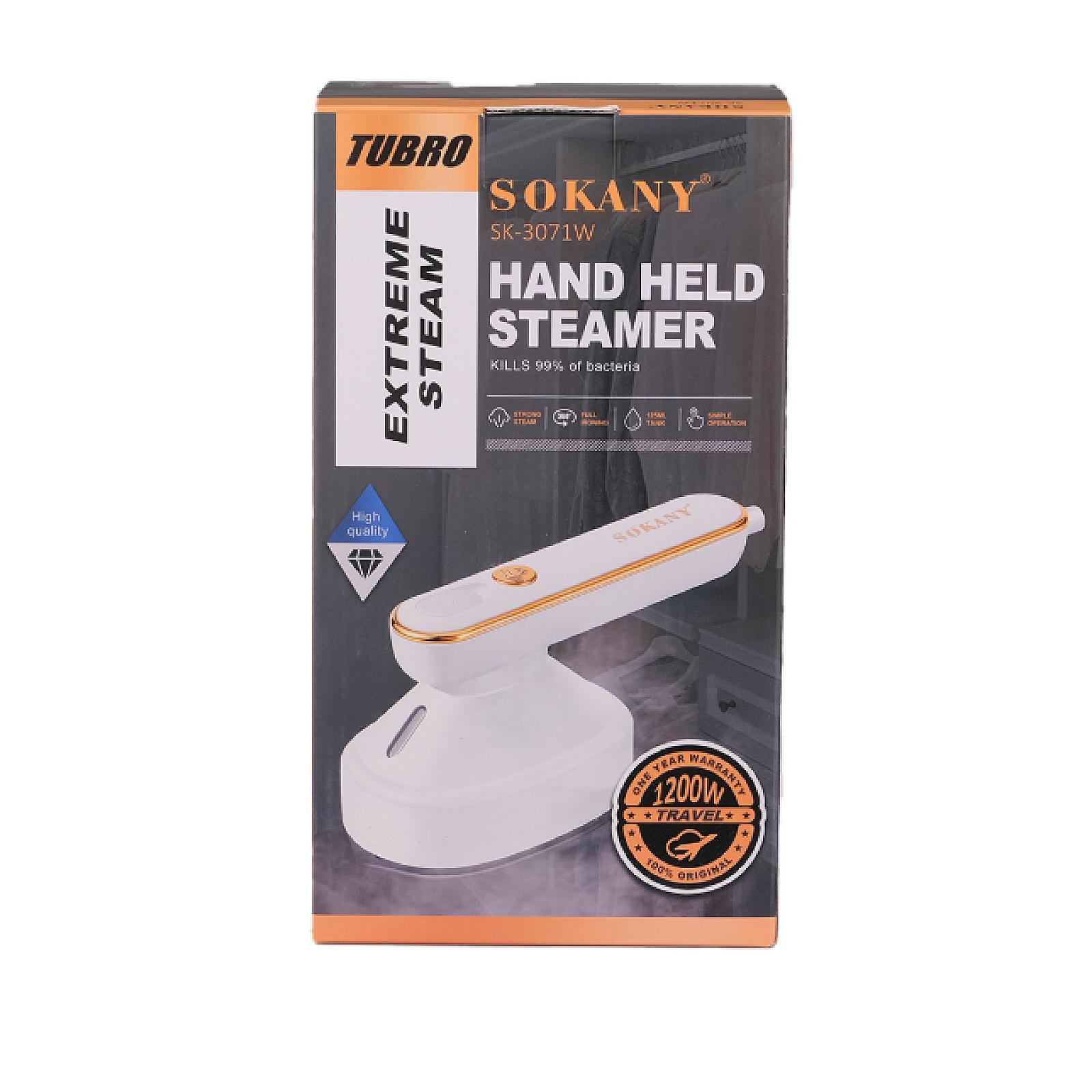 Дорожня праска Sokany SK-3071 для сухого та вологого прасування, білий