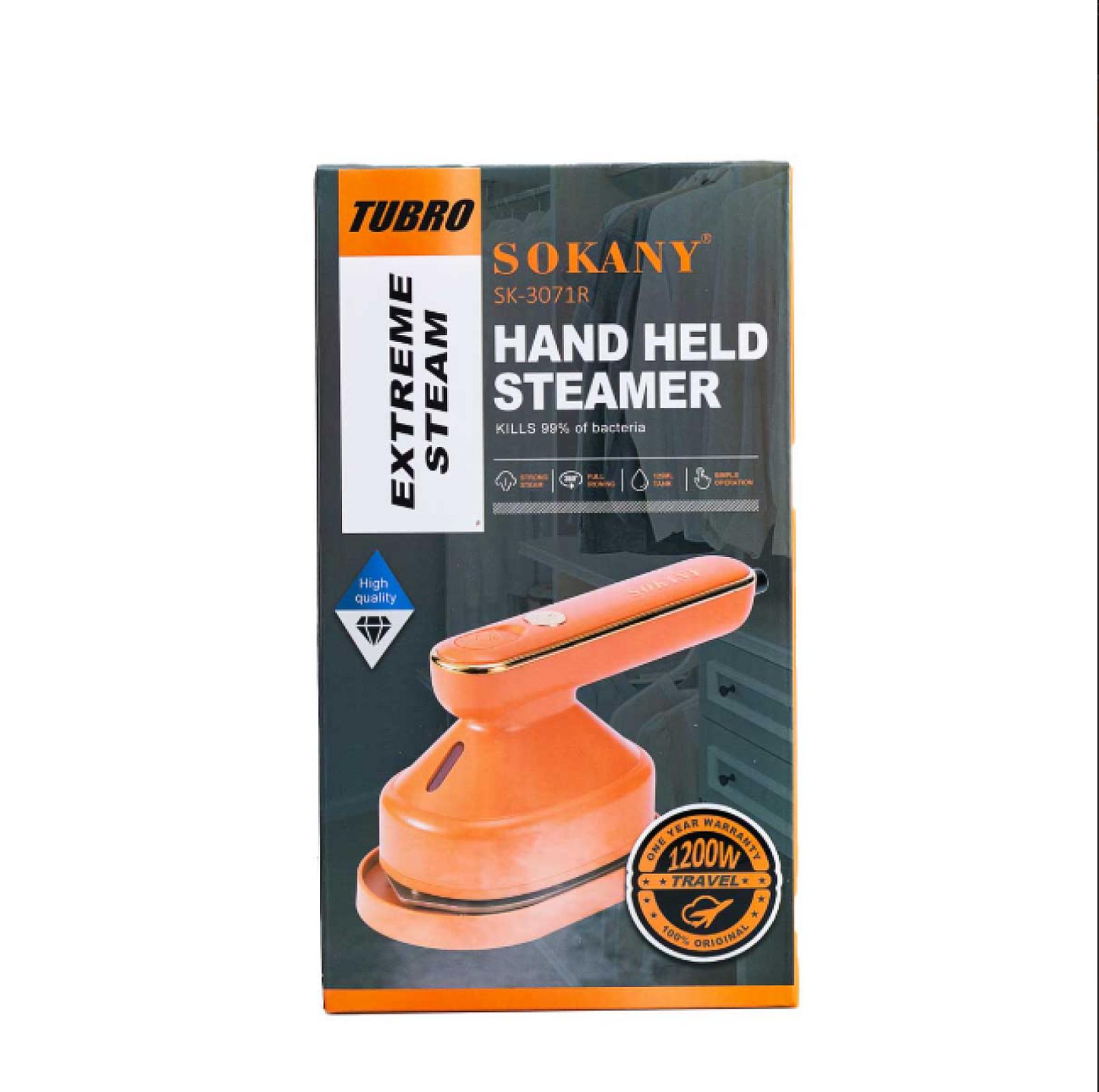 Дорожня праска Sokany SK-3071 для сухого та вологого прасування, помаранчевий