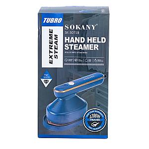 Дорожня праска Sokany SK-3071 для сухого та вологого прасування, синій