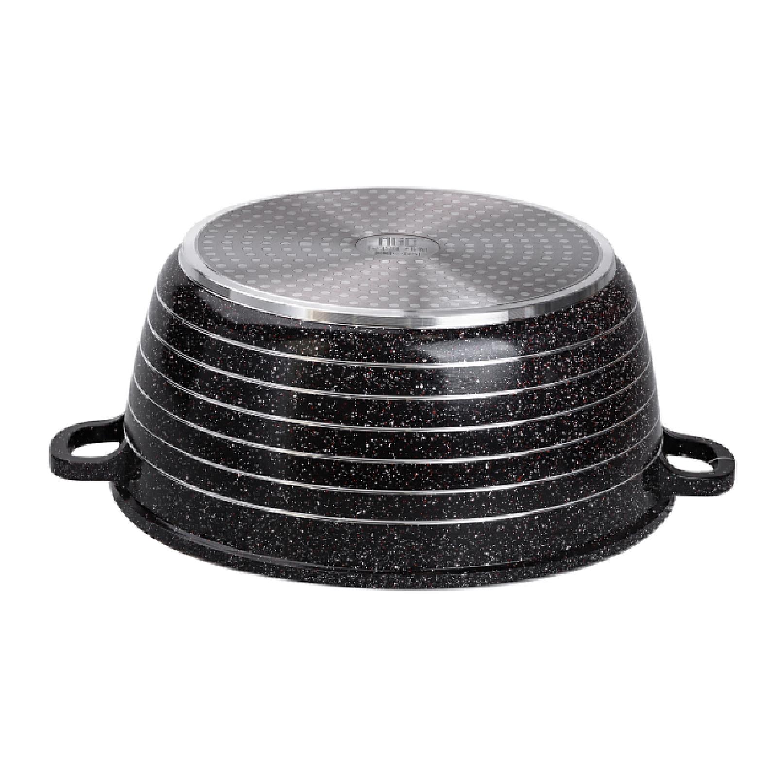 Набір каструль MGC алюмінієвих 2,5/4/5/7/9 л з мармуровим покриттям, чорний