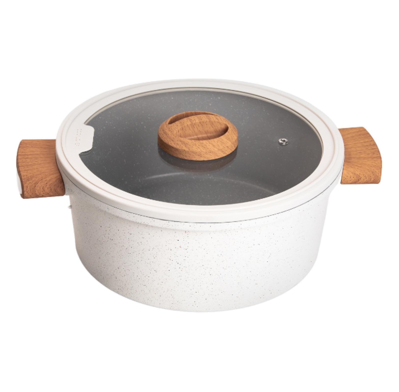 Набір посуду Elamina з антипригарним покриттям 11 предметів, білий