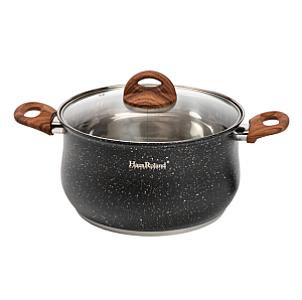 Набір посуду Haus Roland з антипригарним покриттям 10 предметів, чорний