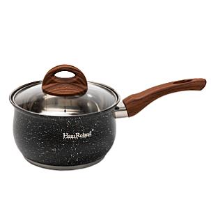Набір посуду Haus Roland з антипригарним покриттям 10 предметів, чорний