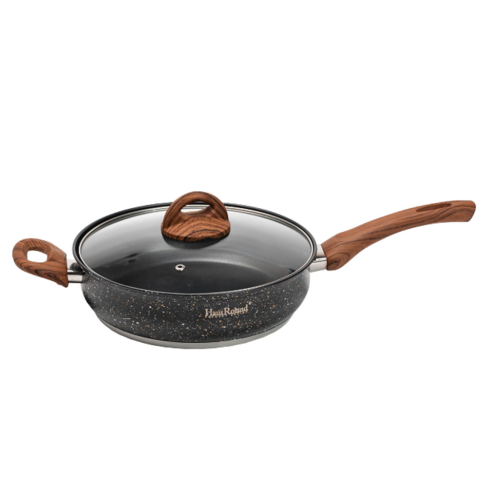 Набір посуду Haus Roland з антипригарним покриттям 10 предметів, чорний