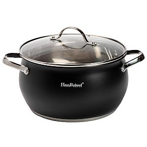 Набір посуду Haus Roland з антипригарним покриттям 12 предметів, чорний