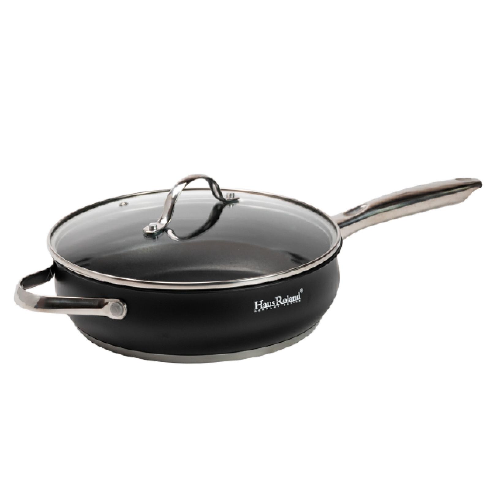 Набір посуду Haus Roland з антипригарним покриттям 12 предметів, чорний