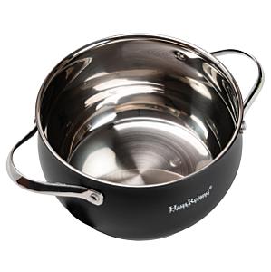 Набір посуду Haus Roland з антипригарним покриттям 12 предметів, чорний