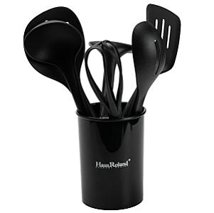 Набір посуду Haus Roland з антипригарним покриттям 12 предметів, чорний