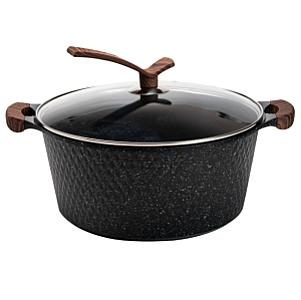 Набір посуду Haus Roland з антипригарним покриттям 5 предметів 12/8/5,4//4,3/3,1 л, чорний