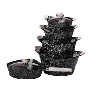 Набір посуду MGC 5 предметів з антипригарним покриттям 2,5/5/7/9 л, чорний