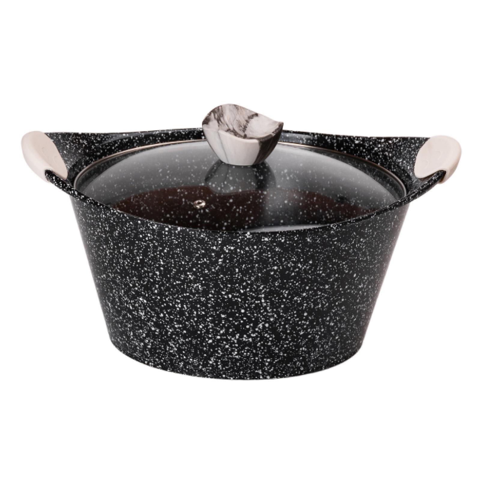 Набір посуду MGC 5 предметів з антипригарним покриттям 2,5/5/7/9 л, чорний