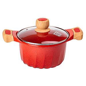 Набір посуду MGC 6 предметів з антипригарним покриттям 1,9/3/3,2/5,3 л, червоний