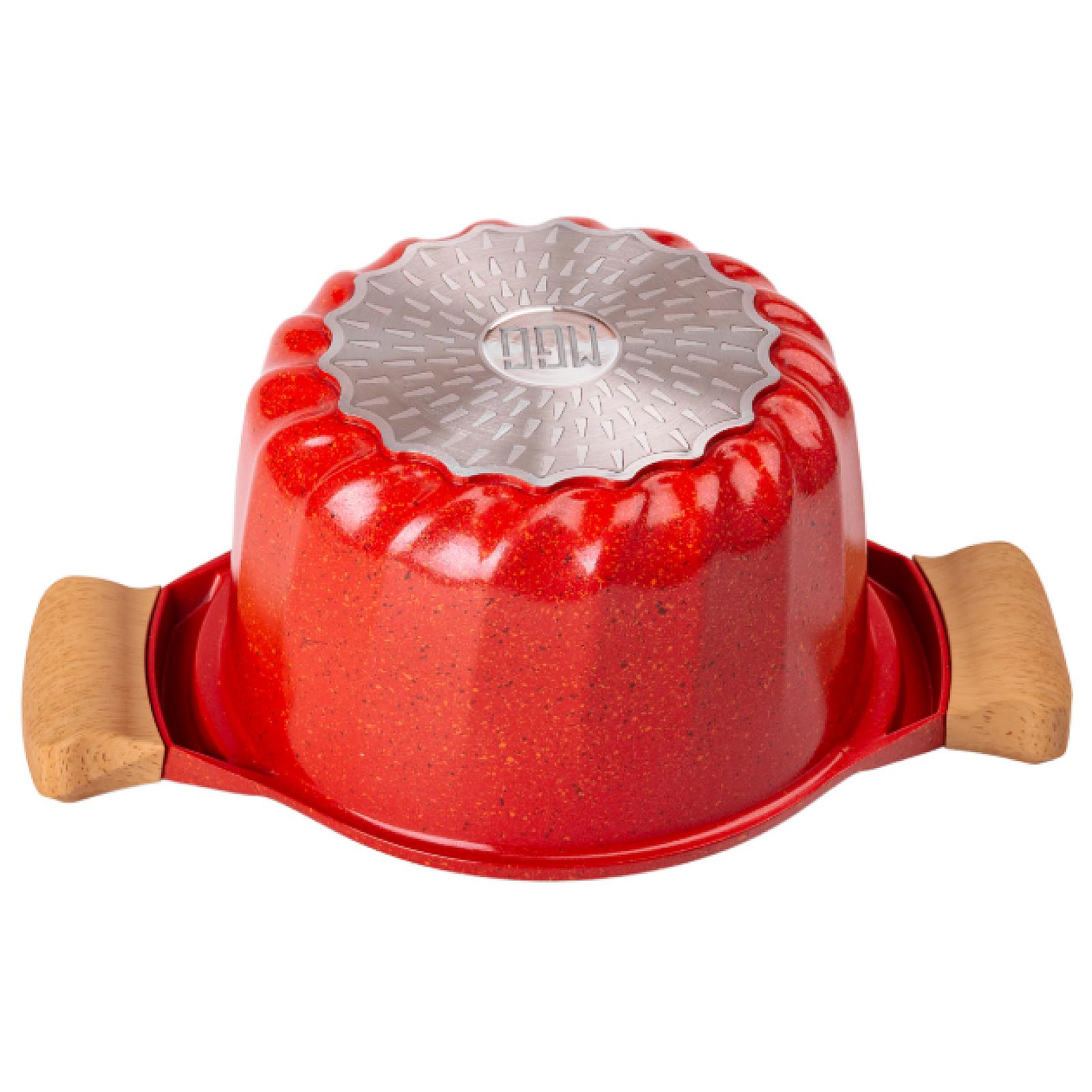 Набір посуду MGC 6 предметів з антипригарним покриттям 1,9/3/3,2/5,3 л, червоний