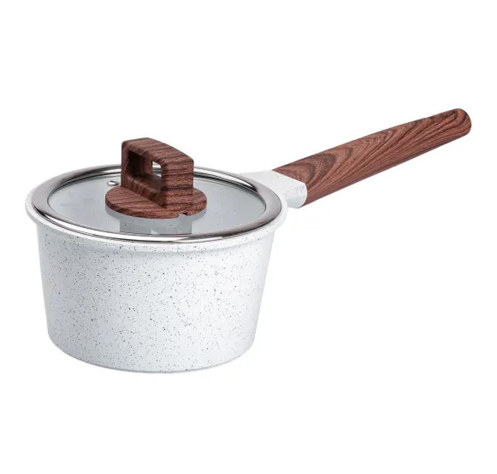 Набір посуду MGC 7 предметів з антипригарним покриттям 1,6/2/5,3/7 л, білий