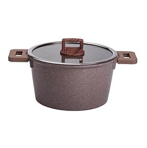 Набір посуду MGC 7 предметів з антипригарним покриттям 1,6/2/5,3/7 л, кавовий