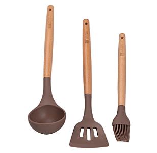 Набір посуду MGC 7 предметів з антипригарним покриттям 1,6/2/5,3/7 л, кавовий