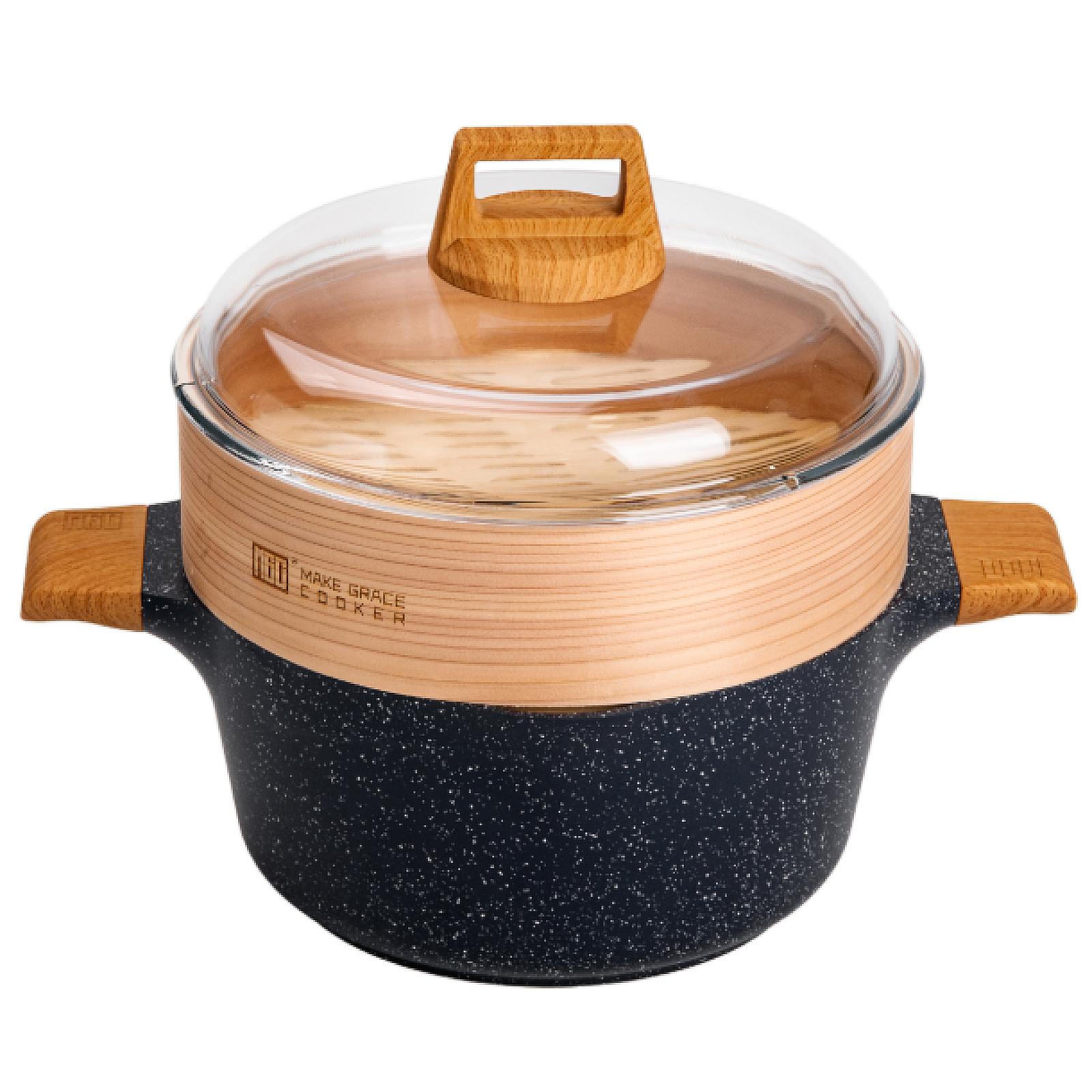 Набір посуду MGC 9 предметів з антипригарним покриттям 1,5/2,5/4 л, синій