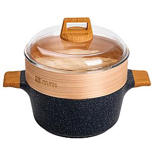 Набір посуду MGC 9 предметів з антипригарним покриттям 1,5/2,5/4 л, синій