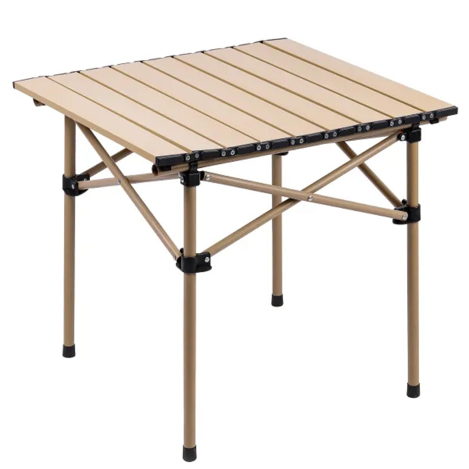 Стіл для пікніка складаний 50*53*50 см, бежевий