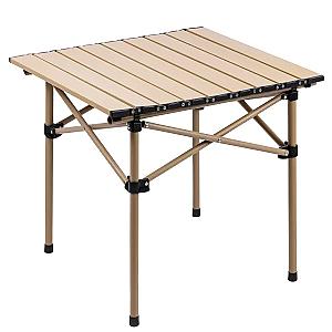 Стіл для пікніка складаний 50*53*50 см, бежевий