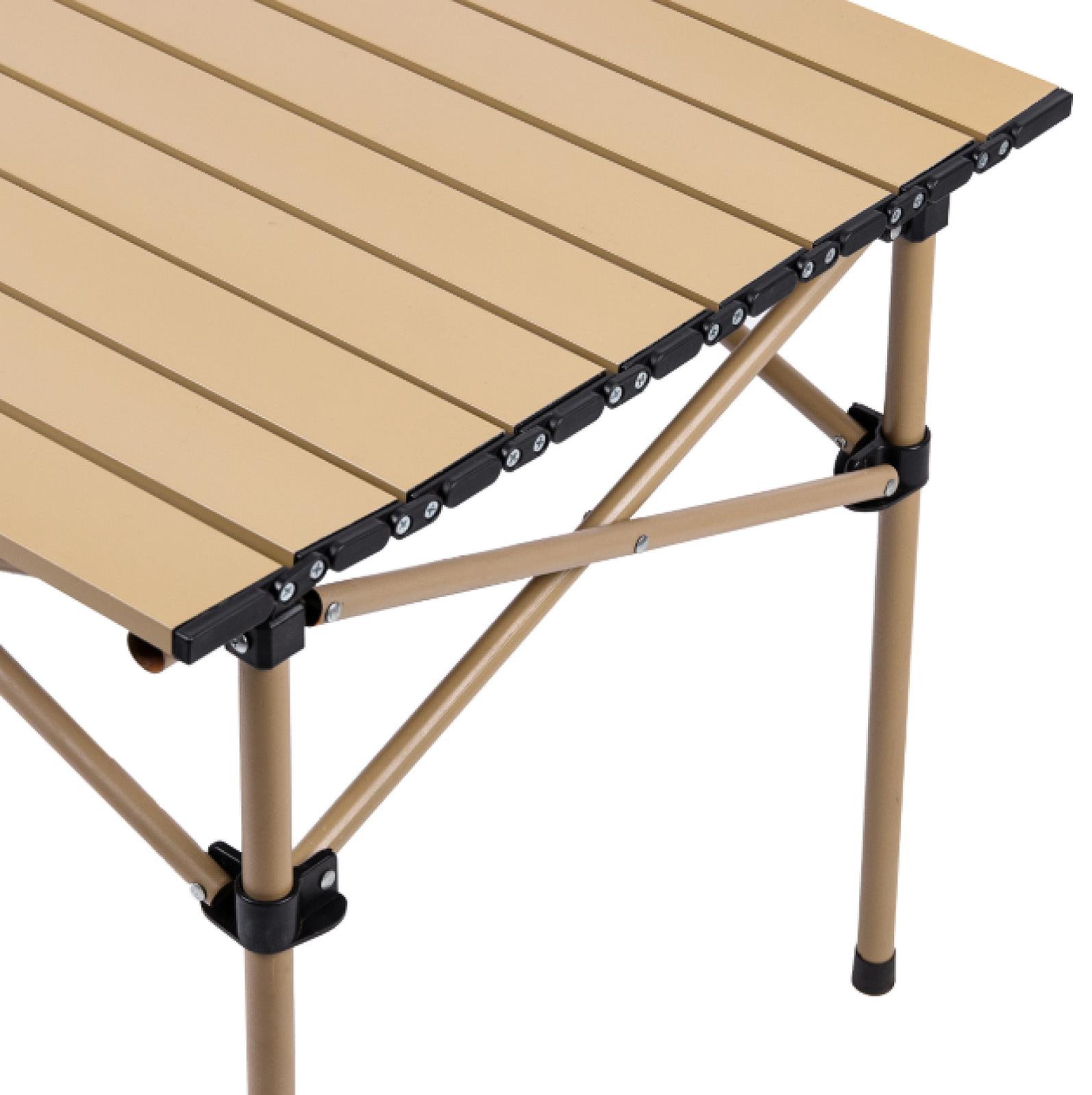 Стіл для пікніка складаний 50*53*50 см, бежевий