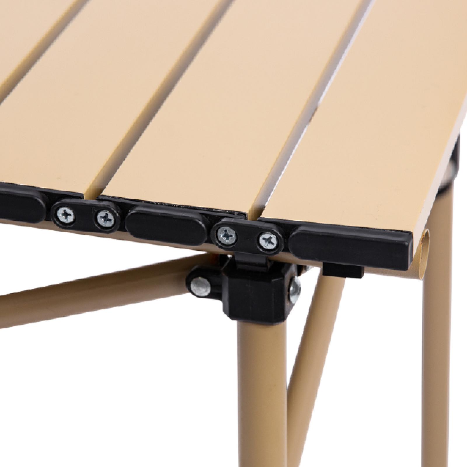 Стіл для пікніка складаний 50*53*50 см, бежевий