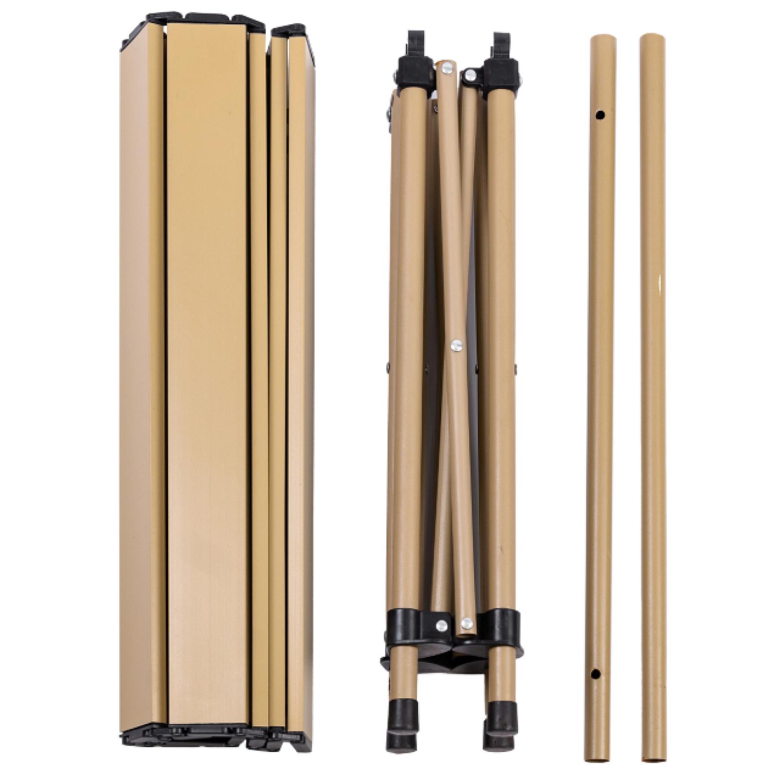 Стіл для пікніка складаний 50*53*50 см, бежевий