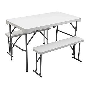 Набір меблів складаний стіл та 2 лавки 112*61*72 см