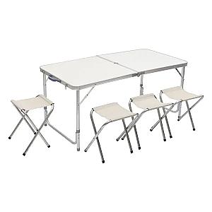 Стіл для пікніка розкладний зі стільцями 120*60*55 см