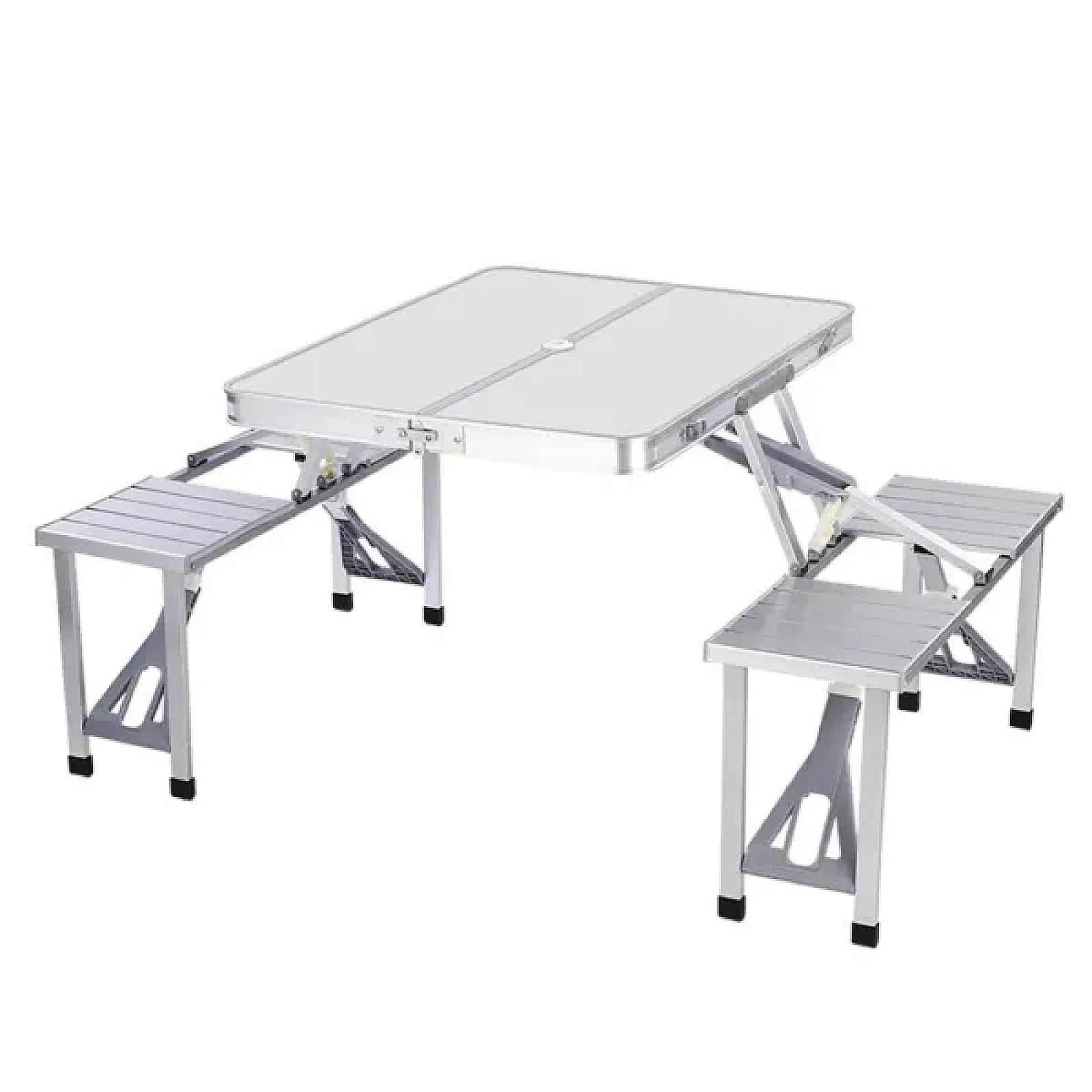 Стіл-трансформер для кемпінгу алюмінієвий 86*67*67 см