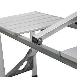 Стіл-трансформер для кемпінгу алюмінієвий 86*67*67 см