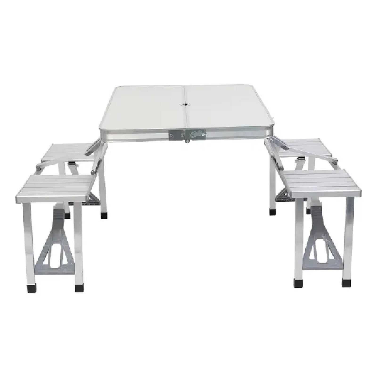 Стіл-трансформер для кемпінгу алюмінієвий 86*67*67 см