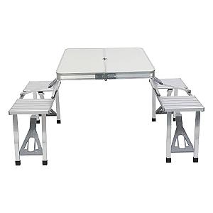 Стіл-трансформер для кемпінгу алюмінієвий 86*67*67 см