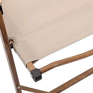 Стілець для кемпінгу складаний 50*51*64 см з алюмінієвим каркасом, бежевий