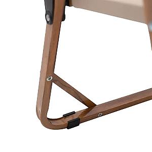 Стілець для кемпінгу складаний 50*51*64 см з алюмінієвим каркасом, бежевий