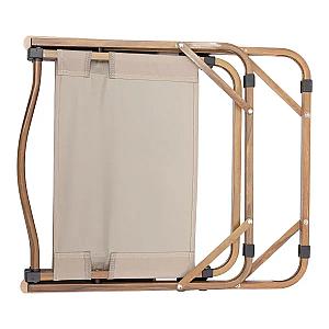 Стілець для кемпінгу складаний 50*51*64 см з алюмінієвим каркасом, бежевий