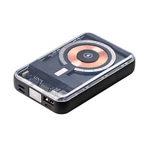 Повербанк 10000 mAh з бездротовою зарядкою USB-С/USB-A/microUSB/Apple Lightning 3 шнури в комплекті