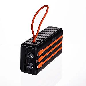 Повербанк LEVINO 30000 mah USB-C/USB-A 3 шнури в комплекті