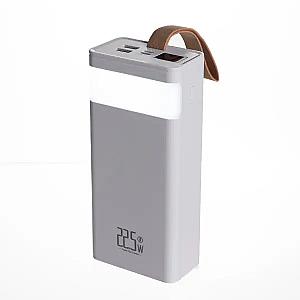 Повербанк LEVINO N-50 30000 mah з ліхтариком USB-C USB-A MicroUSB