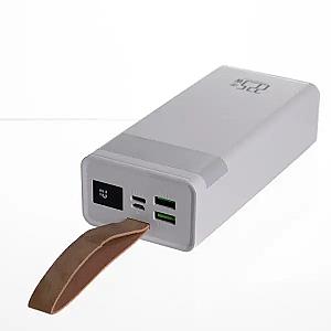 Повербанк LEVINO N-50 30000 mah з ліхтариком USB-C USB-A MicroUSB