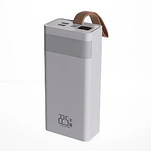 Повербанк LEVINO N-50 30000 mah з ліхтариком USB-C USB-A MicroUSB