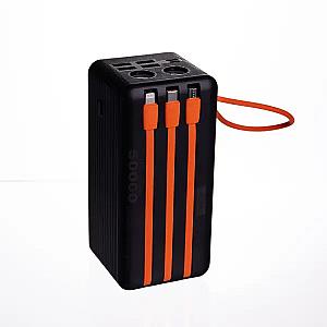 Повербанк LEVINO 50000 mah USB-C/USB-A 3 шнури в комплекті