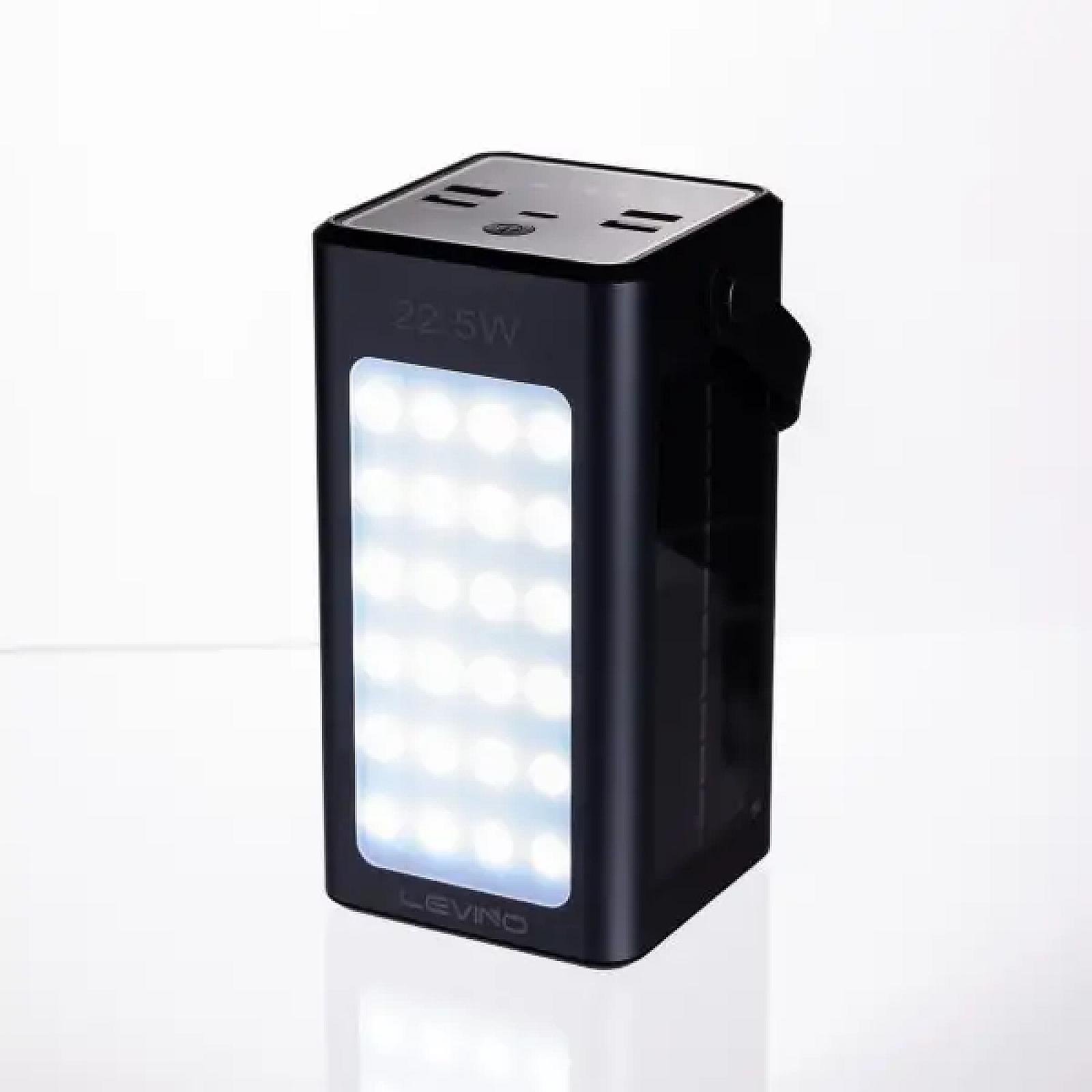 Повербанк LEVINO 50000 mah із сонячною панеллю USB-C/USB-A