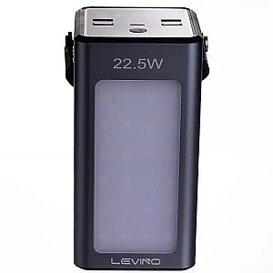 Повербанк LEVINO 50000 mah із сонячною панеллю USB-C/USB-A