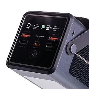 Повербанк LEVINO 50000 mah із сонячною панеллю USB-C/USB-A