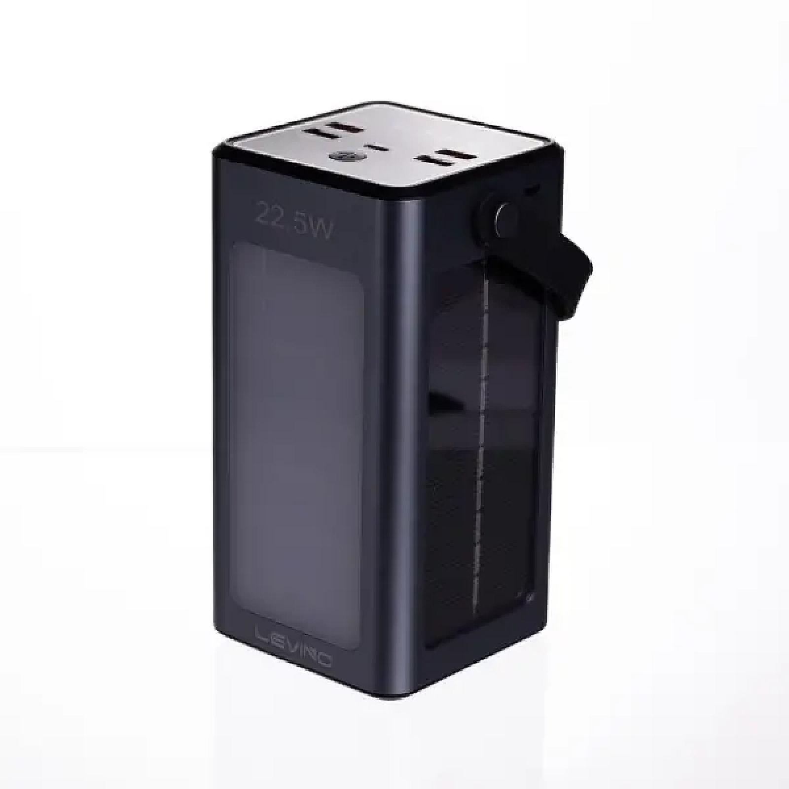 Повербанк LEVINO 50000 mah із сонячною панеллю USB-C/USB-A